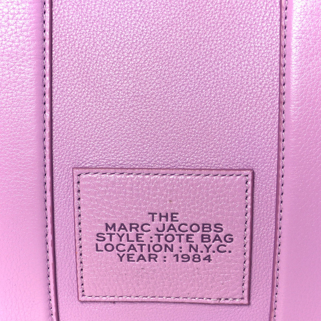 Grained Calfskin Small The Tote Bag Regal Orchid