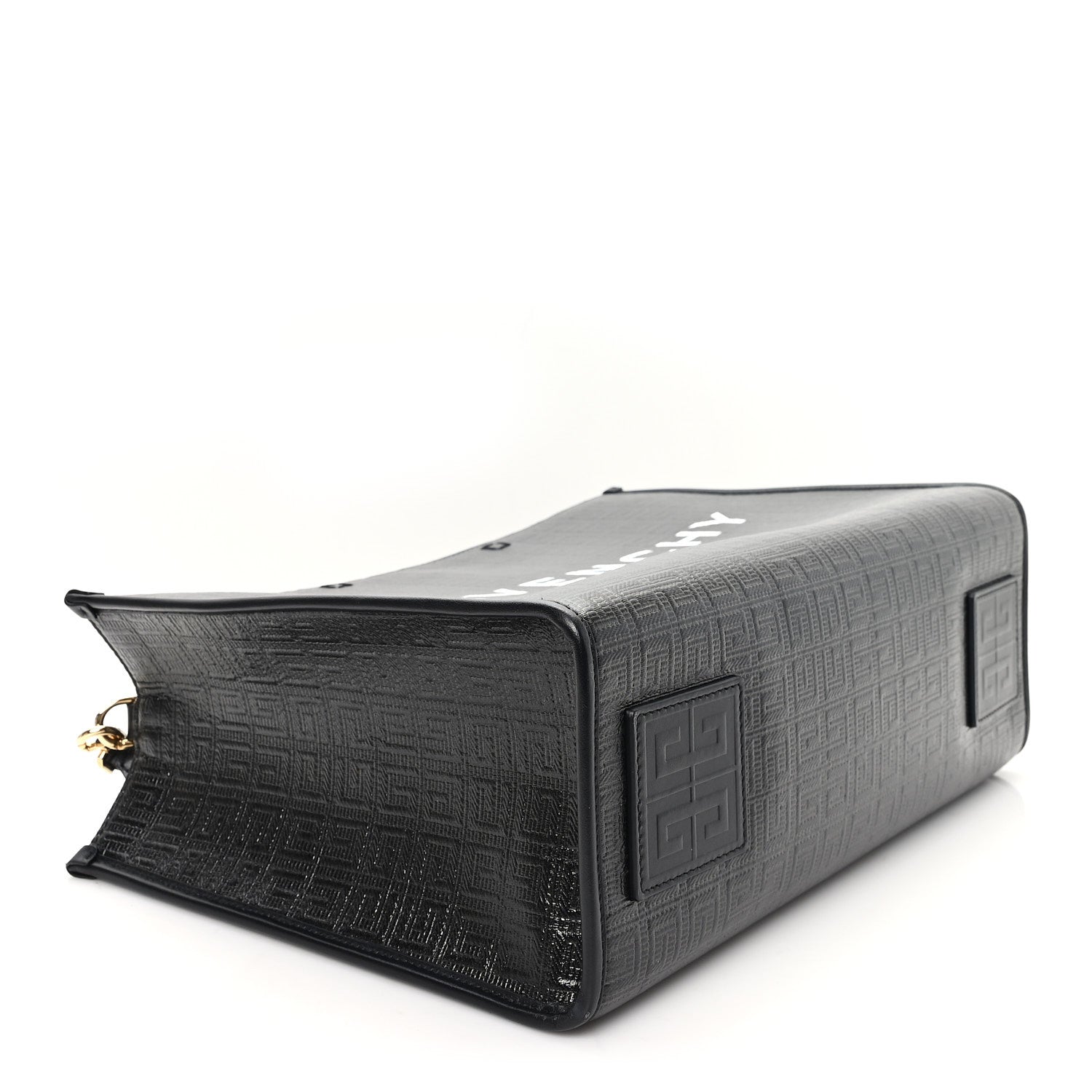 4G Coated Canvas Logo Medium G-Tote Black
