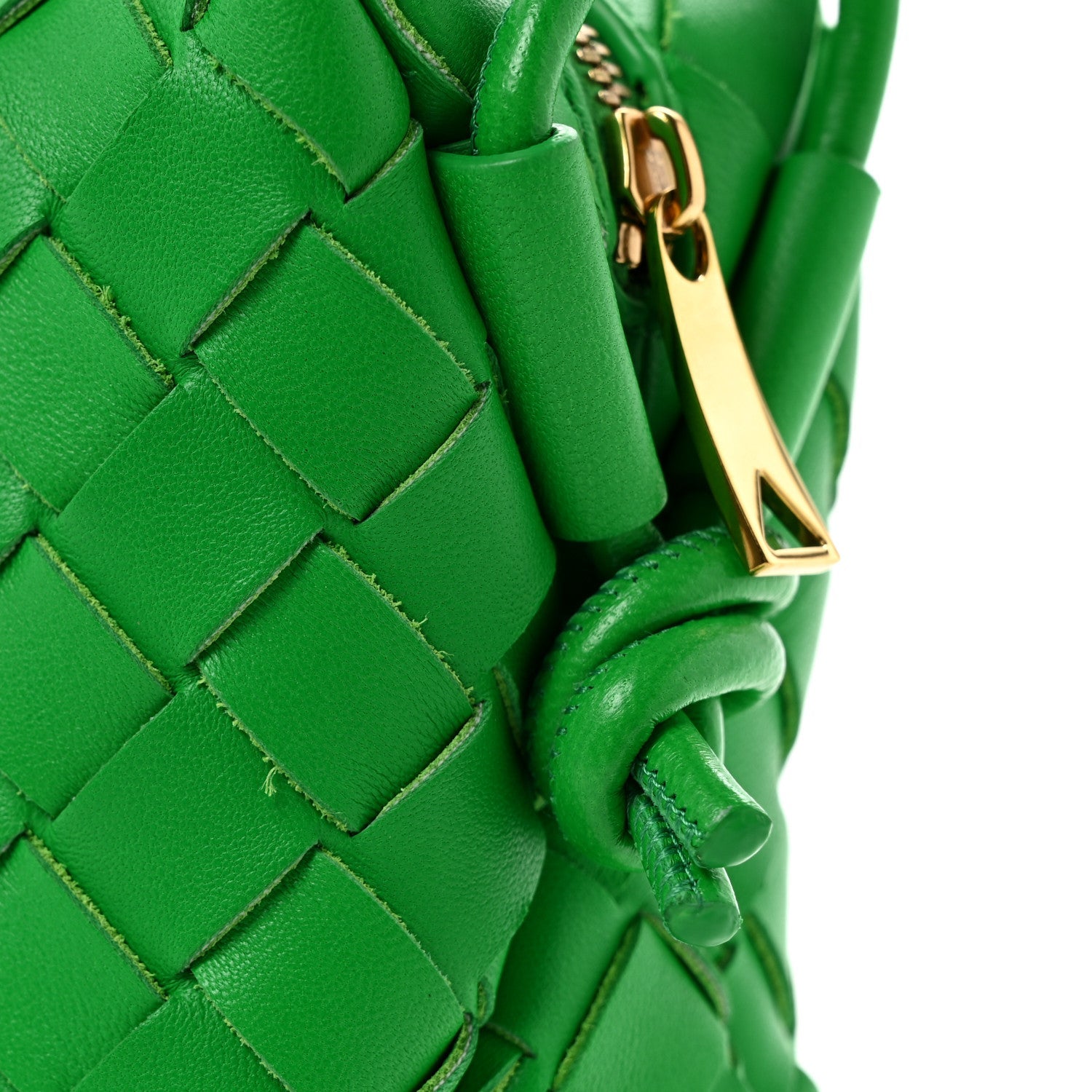 Nappa Intrecciato Mini Loop Camera Bag Parakeet