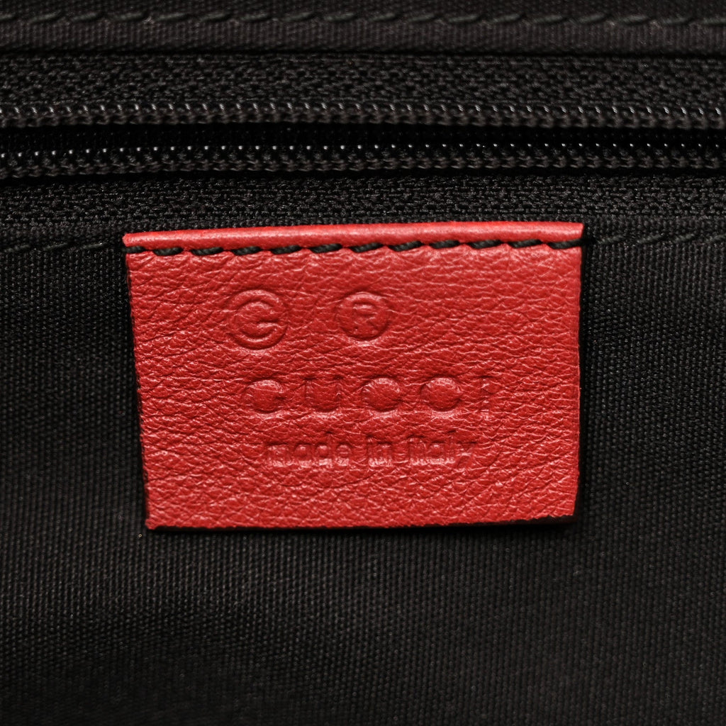 Monogram Half Moon Hobo Red