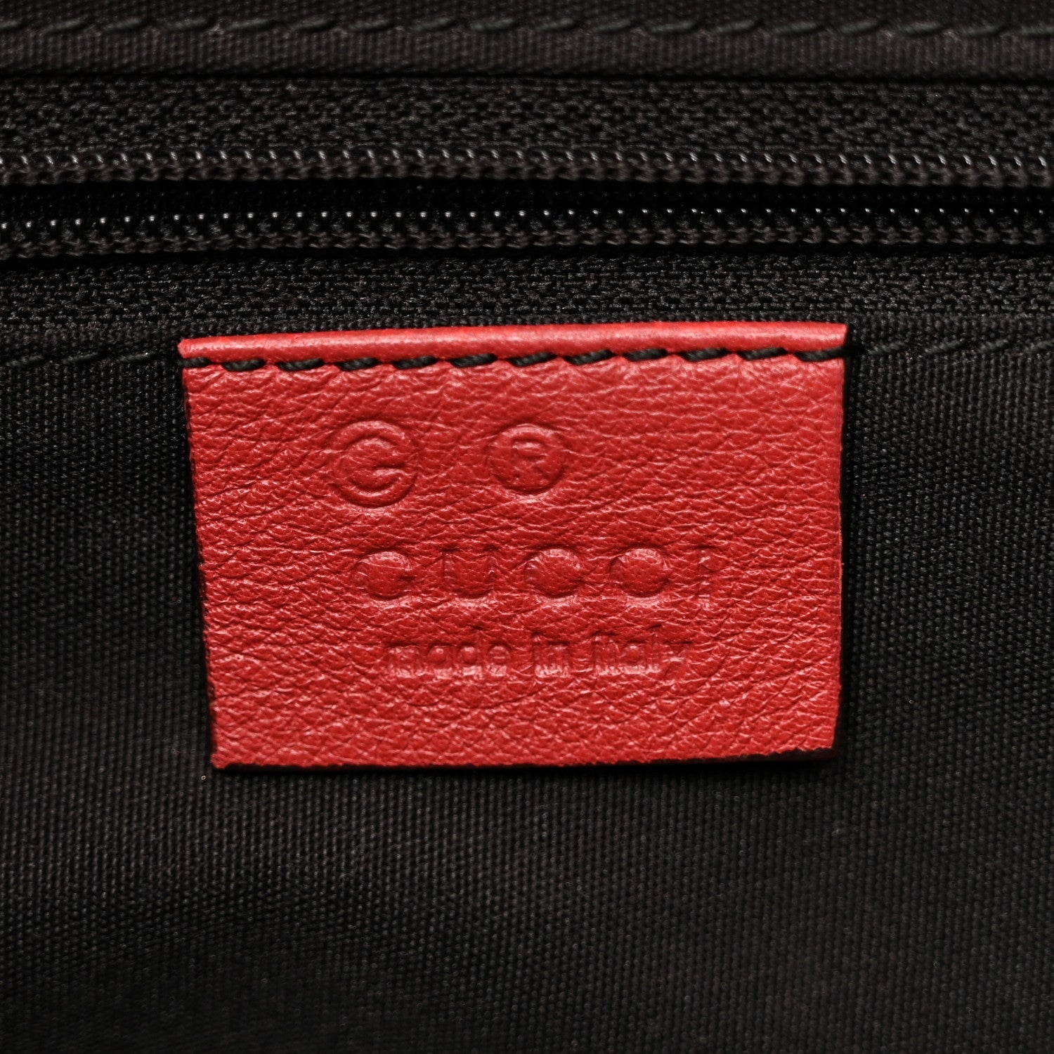 Monogram Half Moon Hobo Red