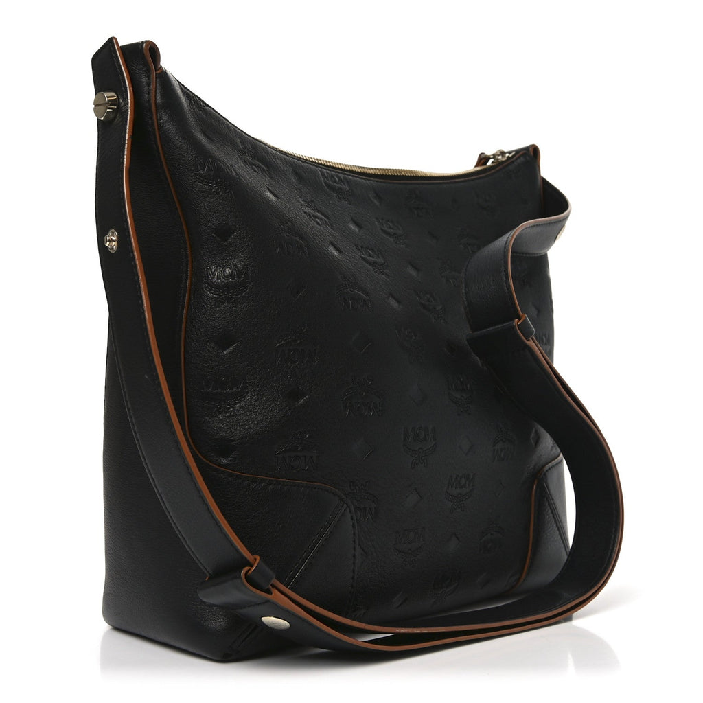 Calfskin Ottomar Monogram Klara Medium Hobo Black