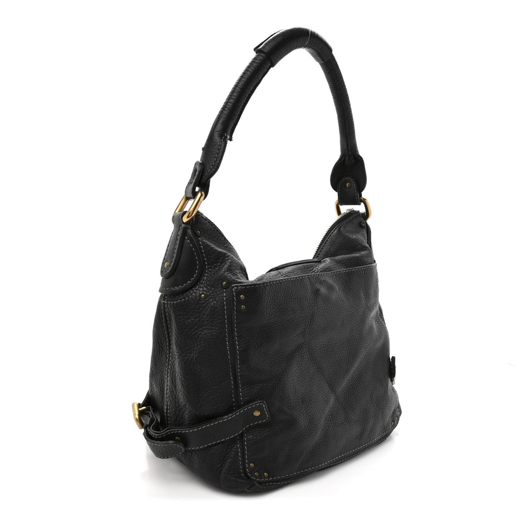 Calfskin Paddington Hobo Black