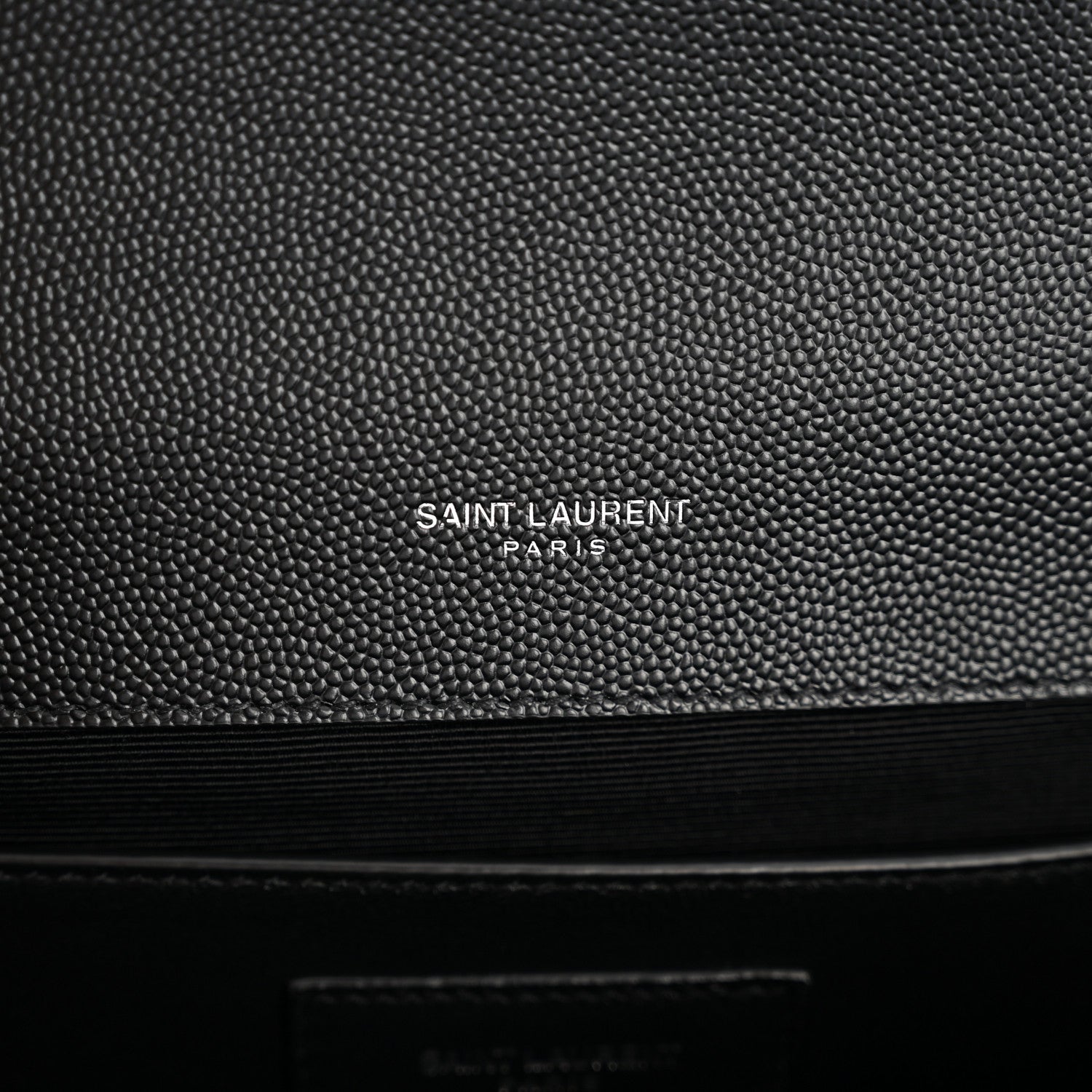 Grain De Poudre Textured Mixed Matelasse Triquilt Medium Monogram Satchel Black