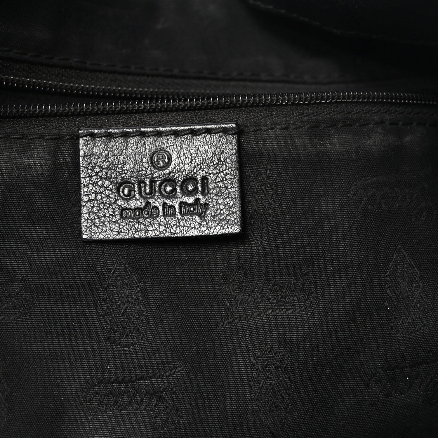 Guccissima Large New Ladies Web Hobo  Black