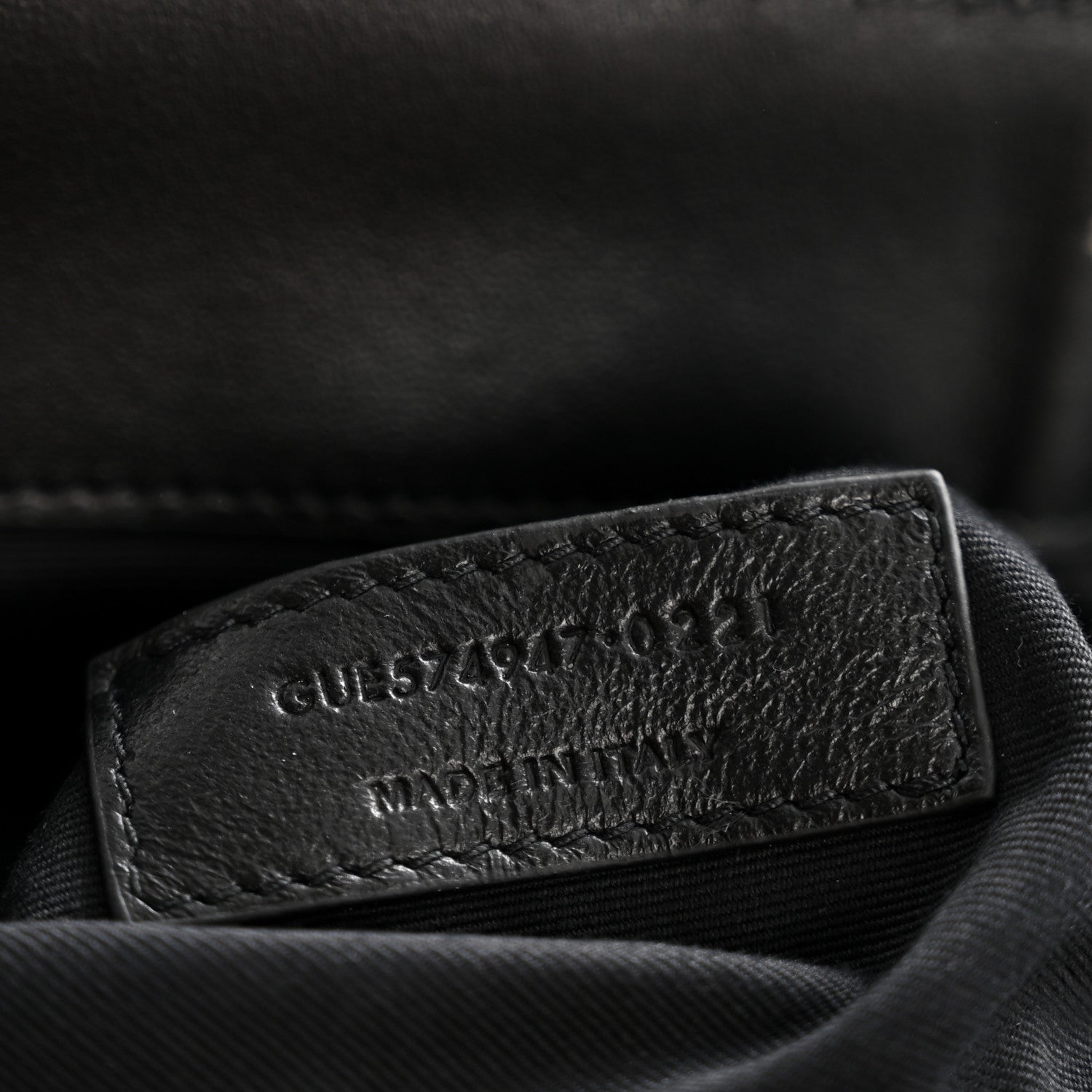 Calfskin Y Quilted Monogram Monochrome Large Loulou Chain Satchel Black