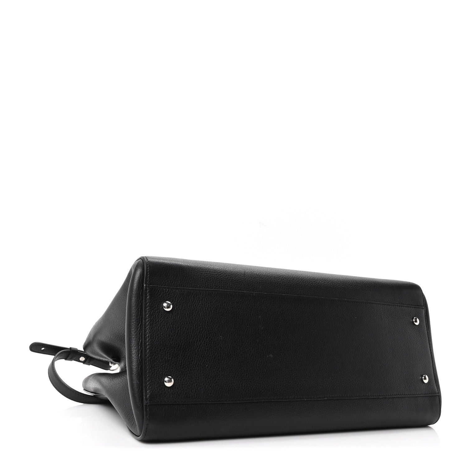 Grained Calfskin Medium Neo Executive Shopper Tote Black