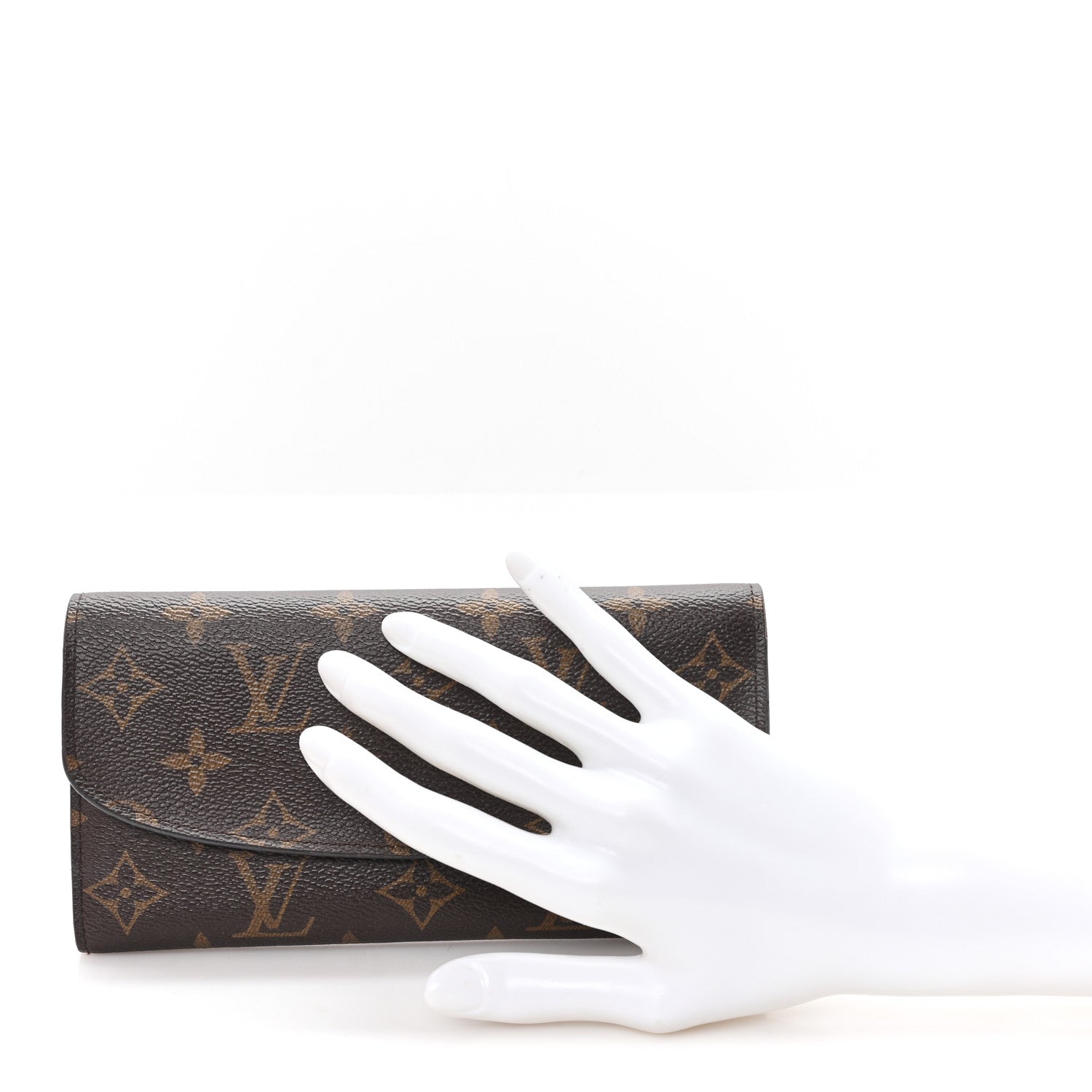 Monogram Emilie Wallet Rose Ballerine