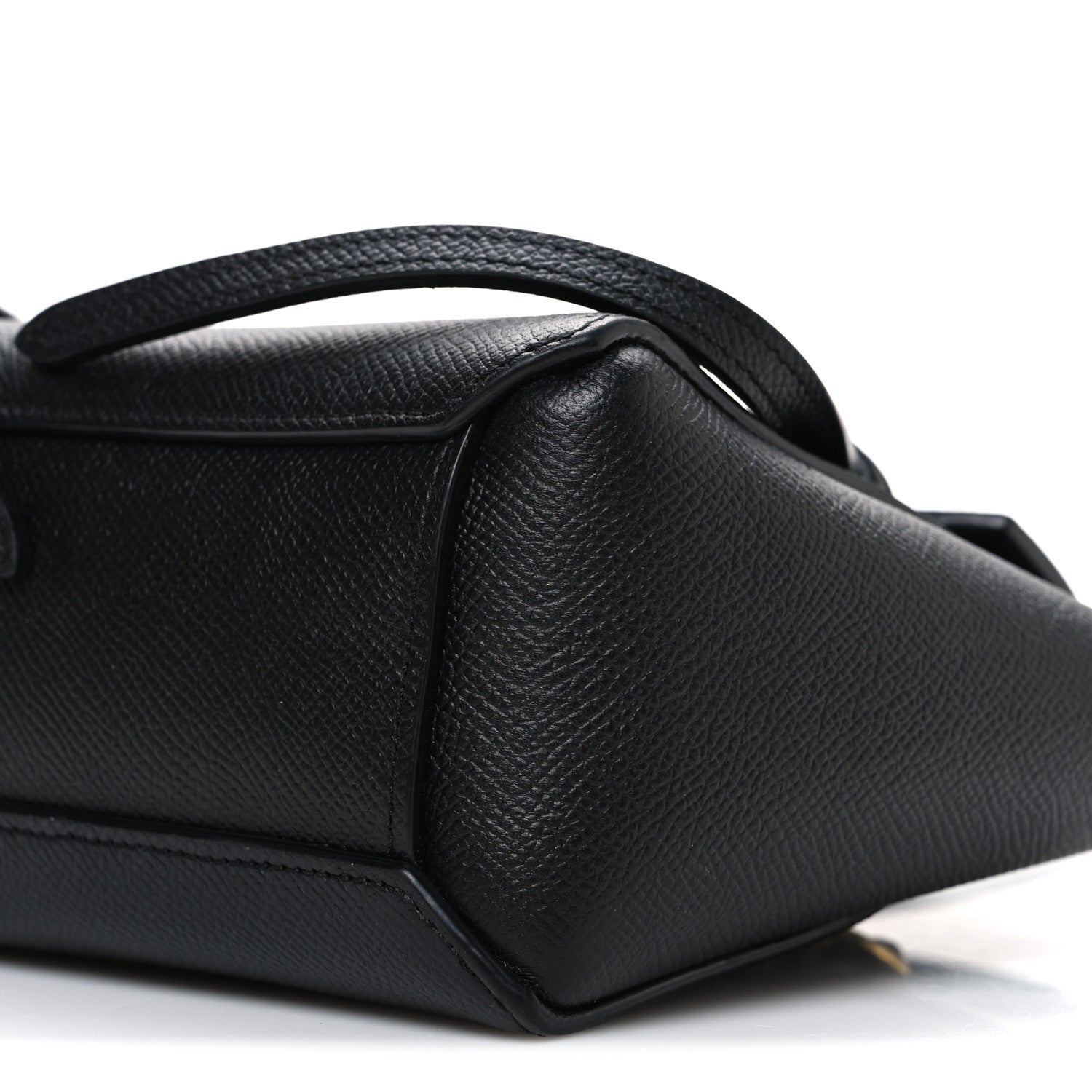 Grained Calfskin Nano Belt Bag Black