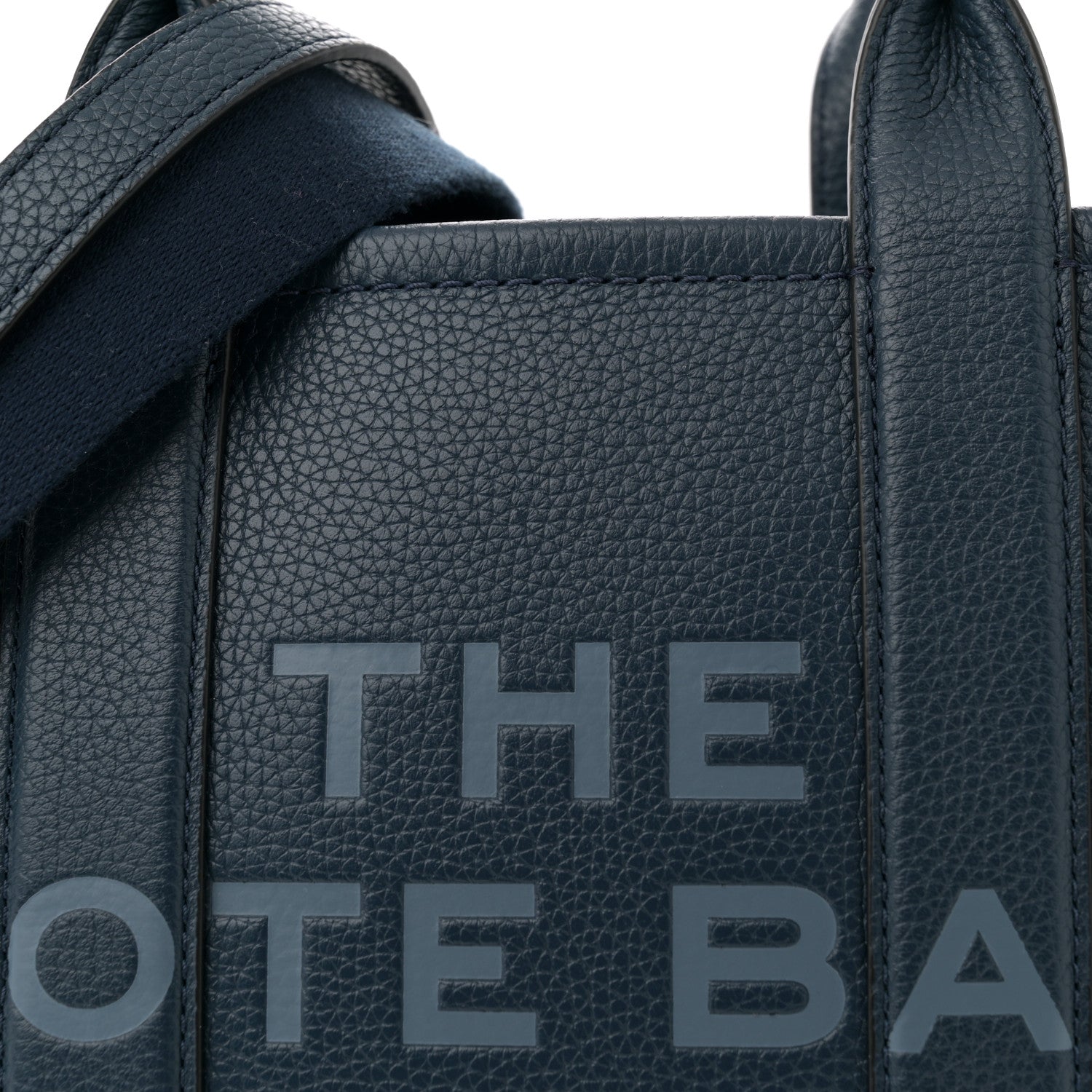 Grained Calfskin Small The Tote Bag Blue Sea