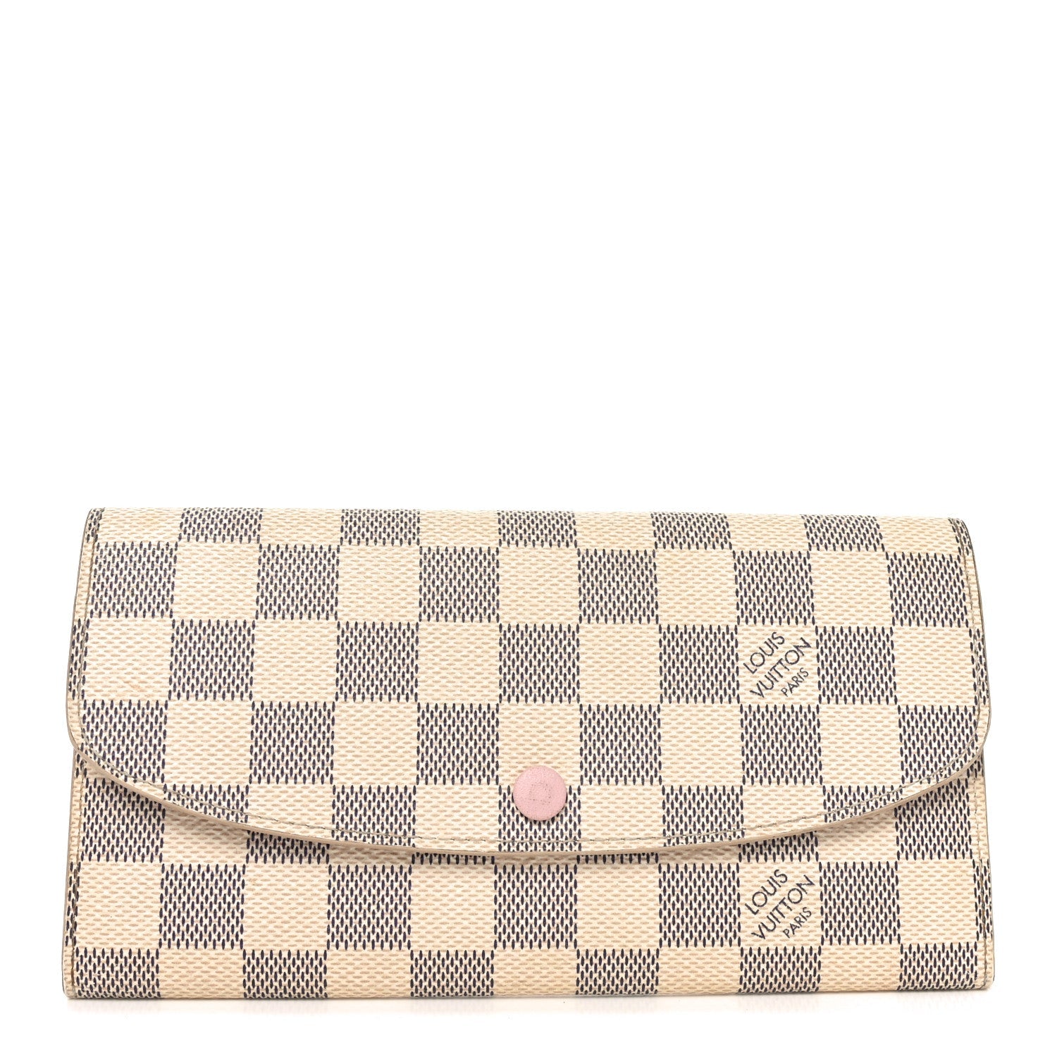 Damier Azur Emilie Wallet Rose Ballerine