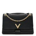 Monogram Cuir Plume Ecume Very Chain Bag Black
