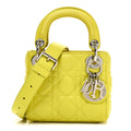 Lambskin Cannage Nano Lady Dior Acid