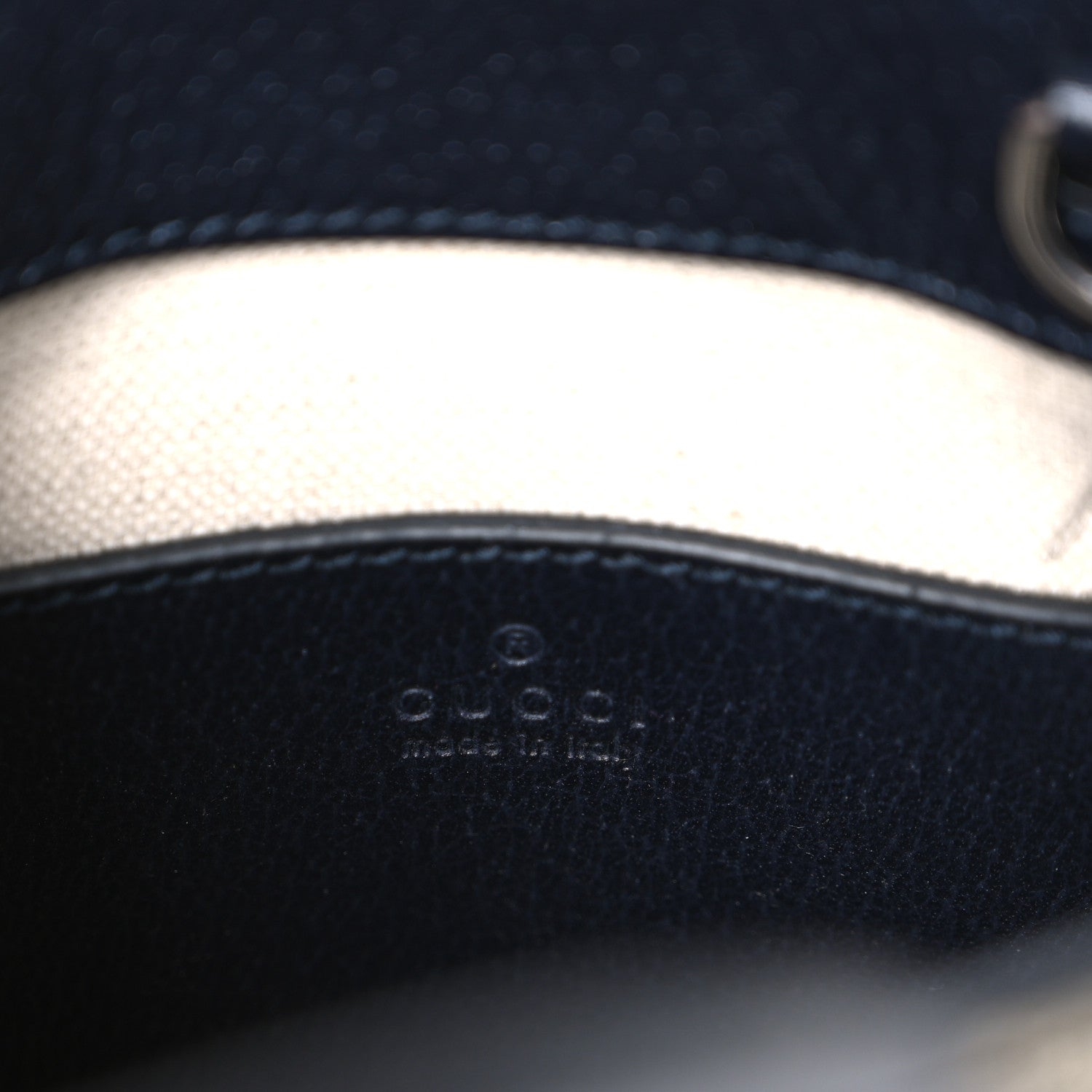 GG Supreme Monogram Textured Dollar Calfskin Mini Retro Interlocking G Tote Bag Beige Blue
