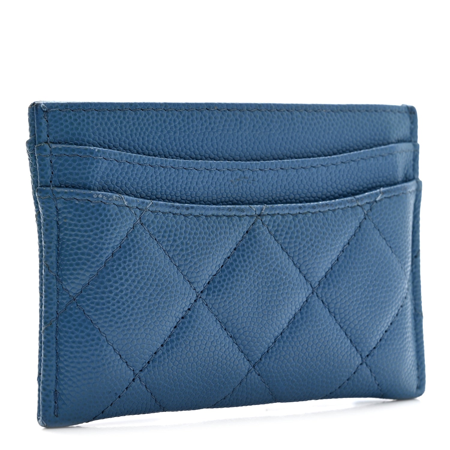 Caviar Quilted  Holder Blue
