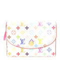 LV X TM Monogram Multicolor Rosalie Coin Purse White Kawaii Pink