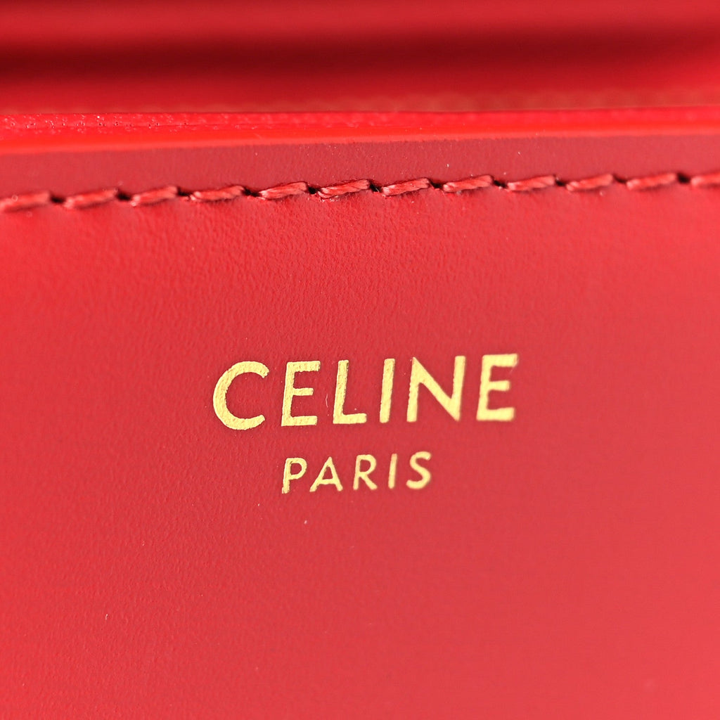 Shiny Calfskin Teen Triomphe Red
