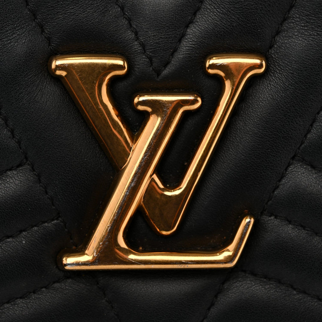 Calfskin New Wave Heart Bag Black