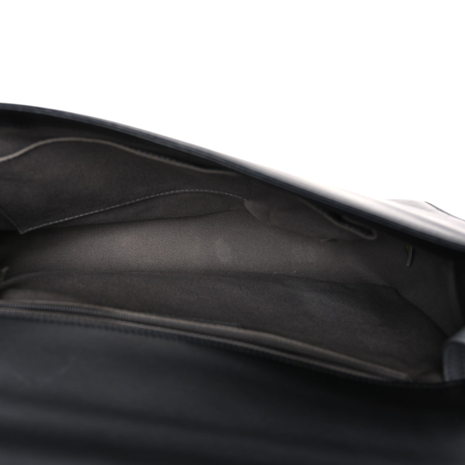 Lambskin Quilted Large Boy Flap Black