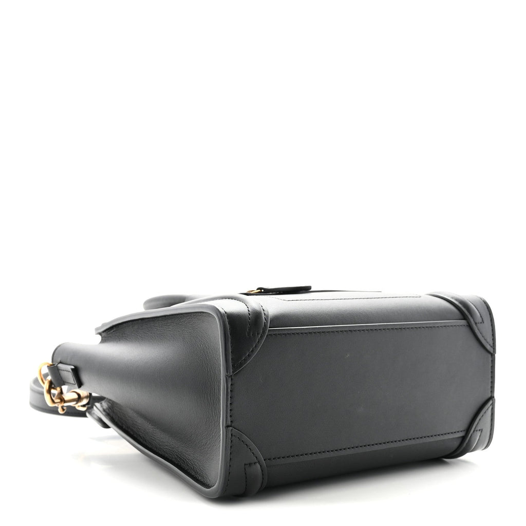 Smooth Calfskin Nano Luggage Black