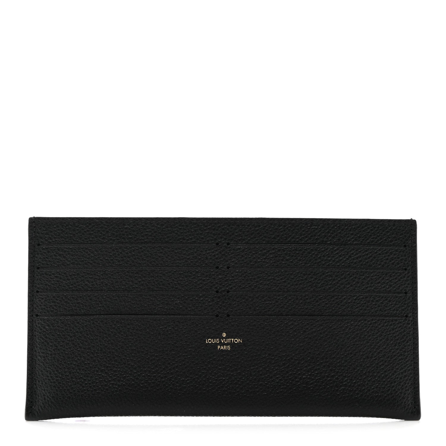 Calfskin Felicie Chain Wallet  Holder Insert Black