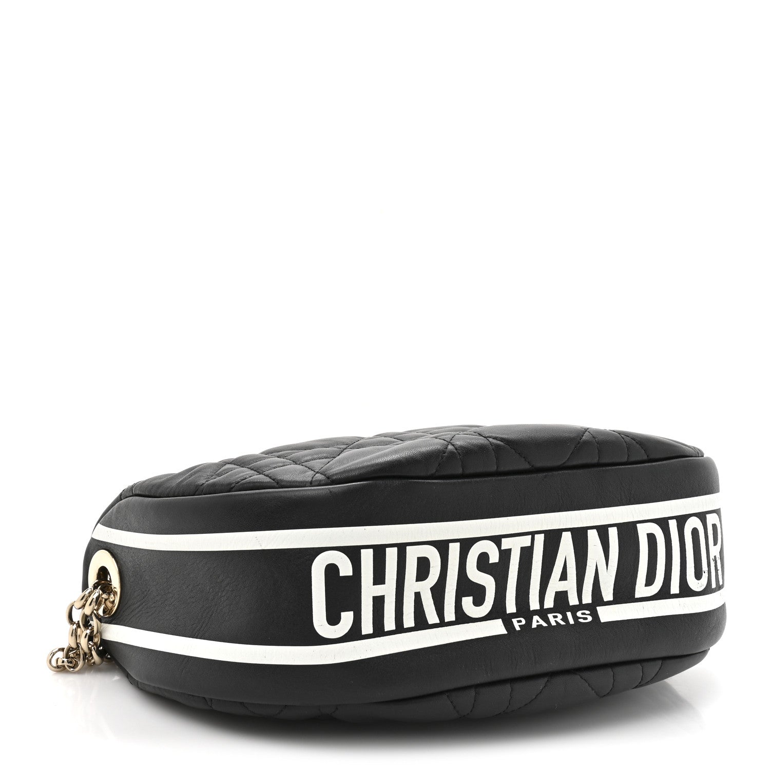 Lambskin Cannage Medium Dior Vibe Hobo Bag Black