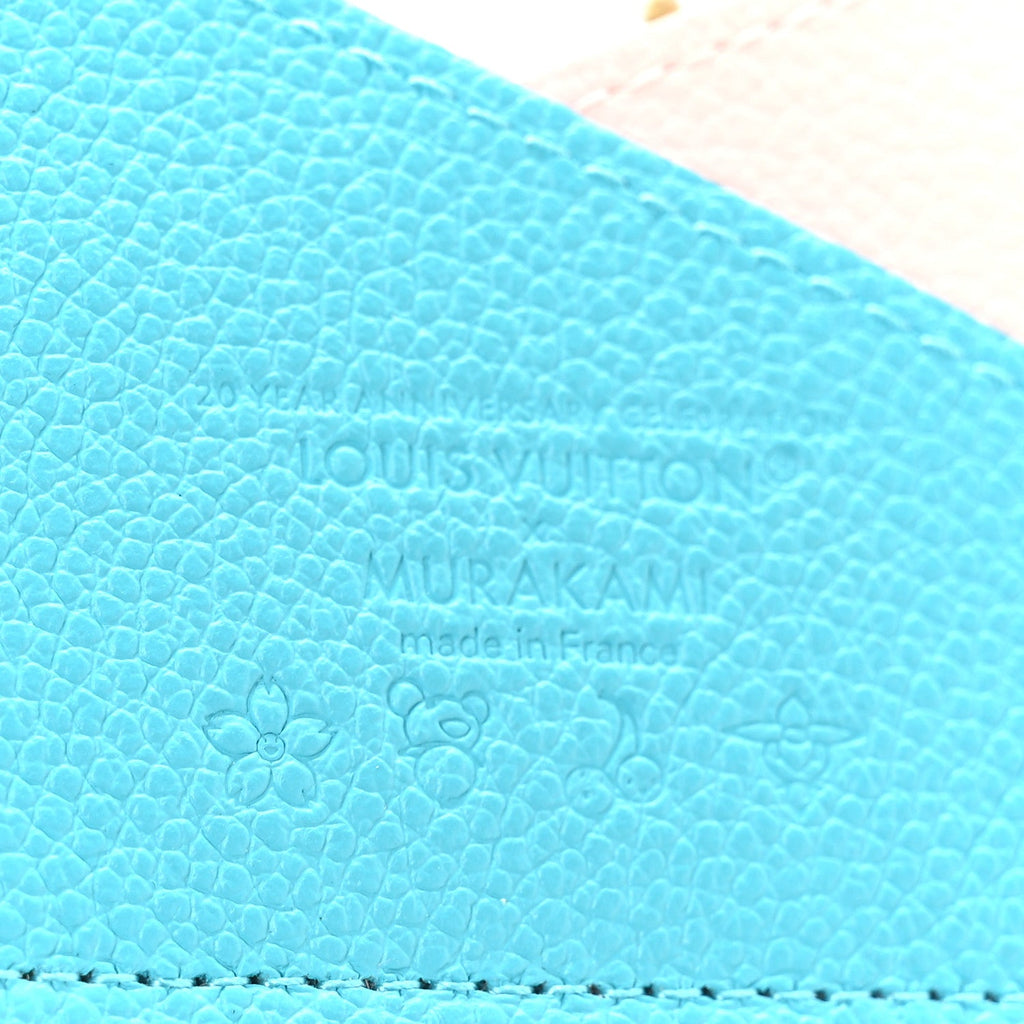 LV X TM Monogram Multicolor Criss-Cross  Holder Kabira Blue Rose