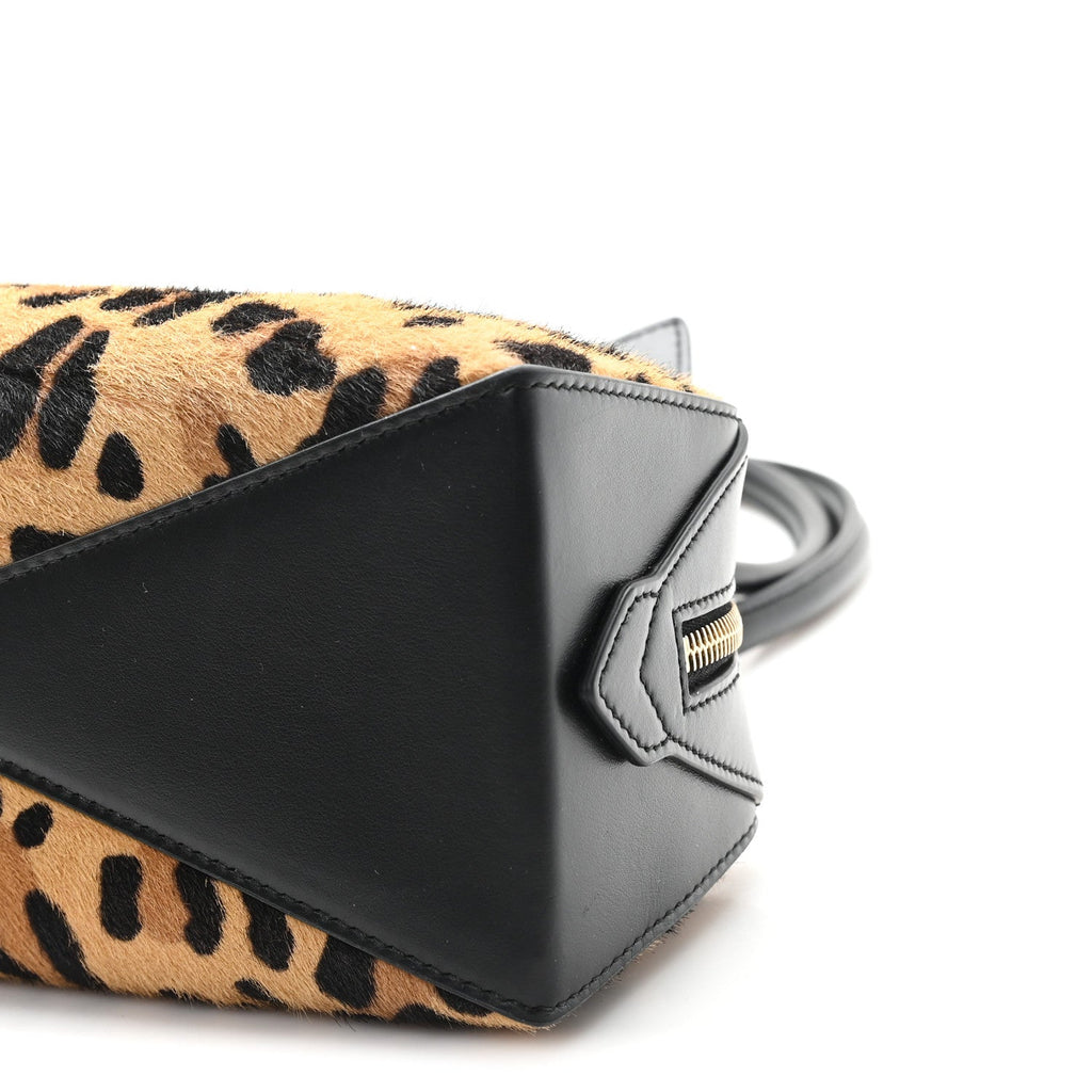 Calf Hair Leopard Print Medium Le Teckel Bag