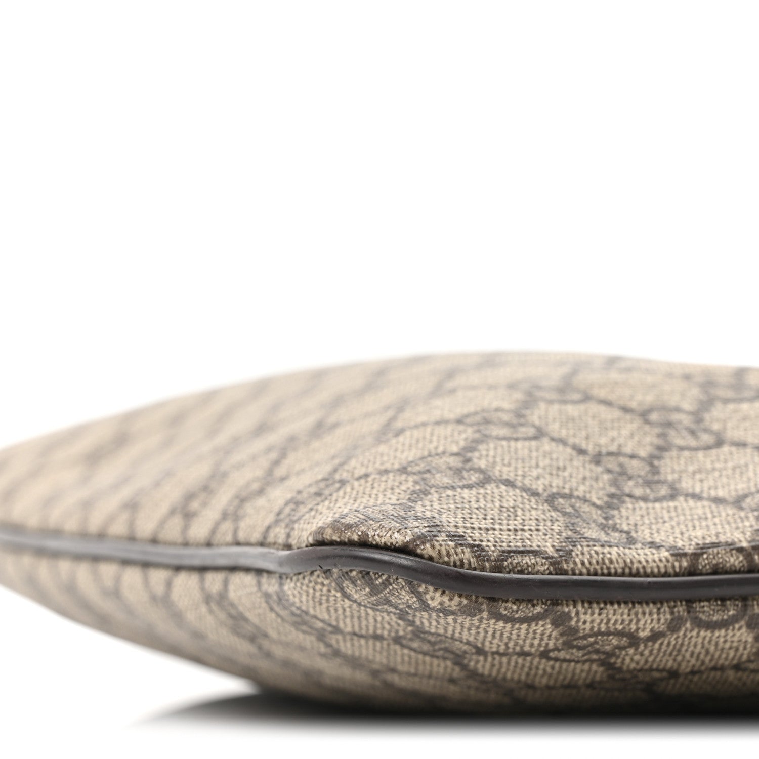 GG Supreme Monogram Medium Flat Messenger Bag Dark Brown