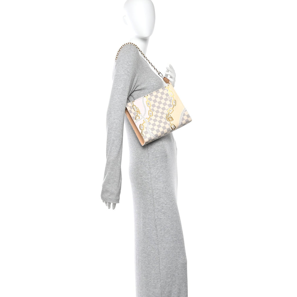 Damier Azur Nautical Toiletry Pouch On Chain