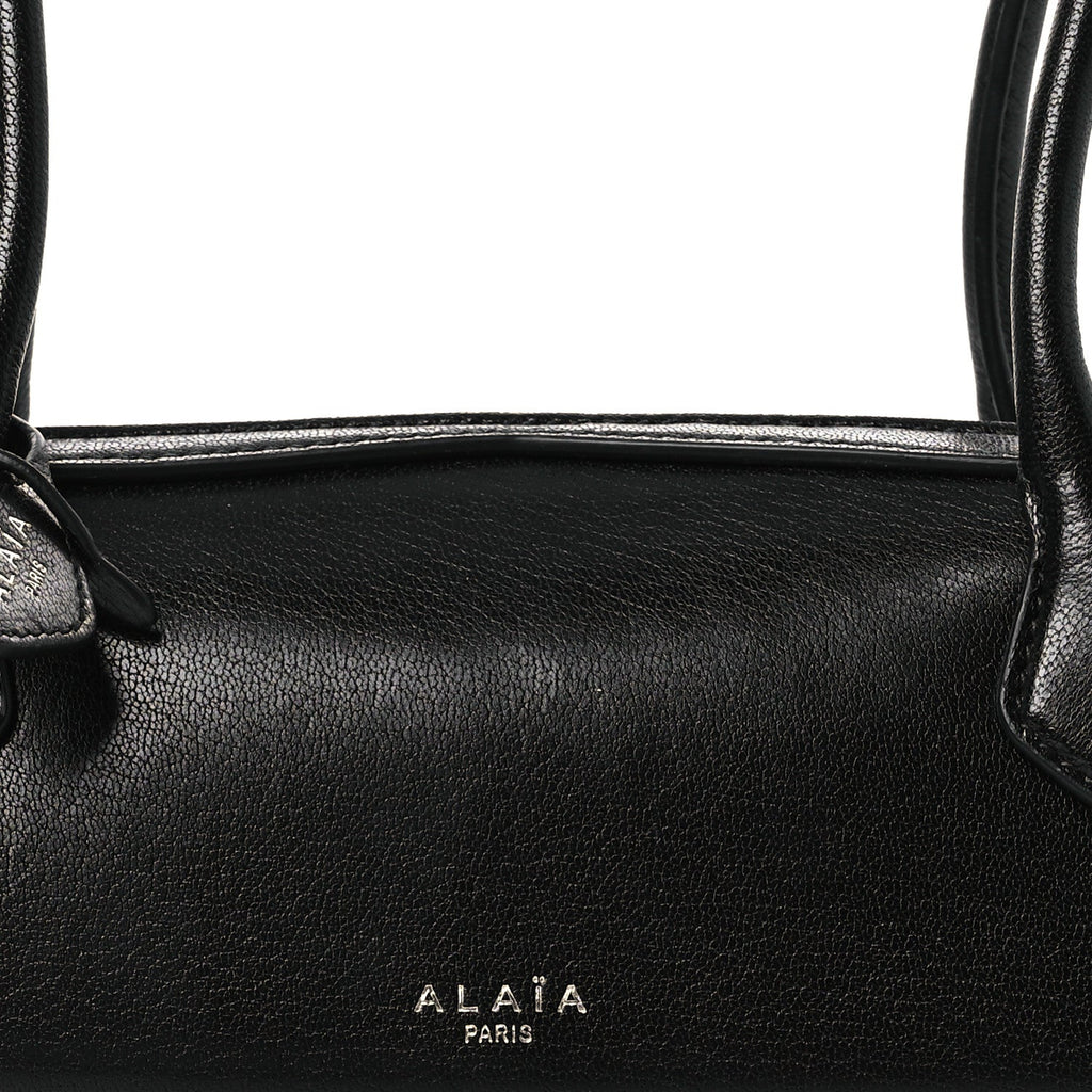 Shiny Goatskin Small Le Teckel Bag Black
