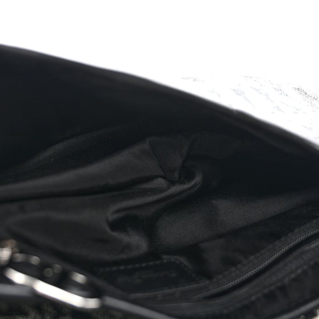Monogram Saddle Bag Black