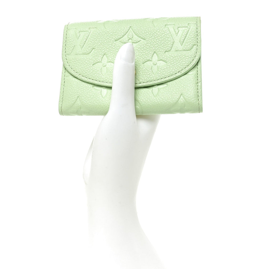 X TM Empreinte Monogram Rosalie Coin Purse Green Tea