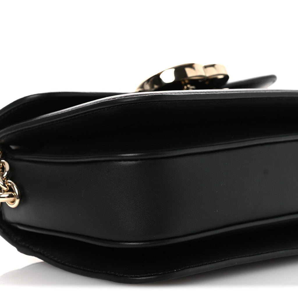 Crepe Wool Silk GG Monogram Go Small Shoulder Bag Black