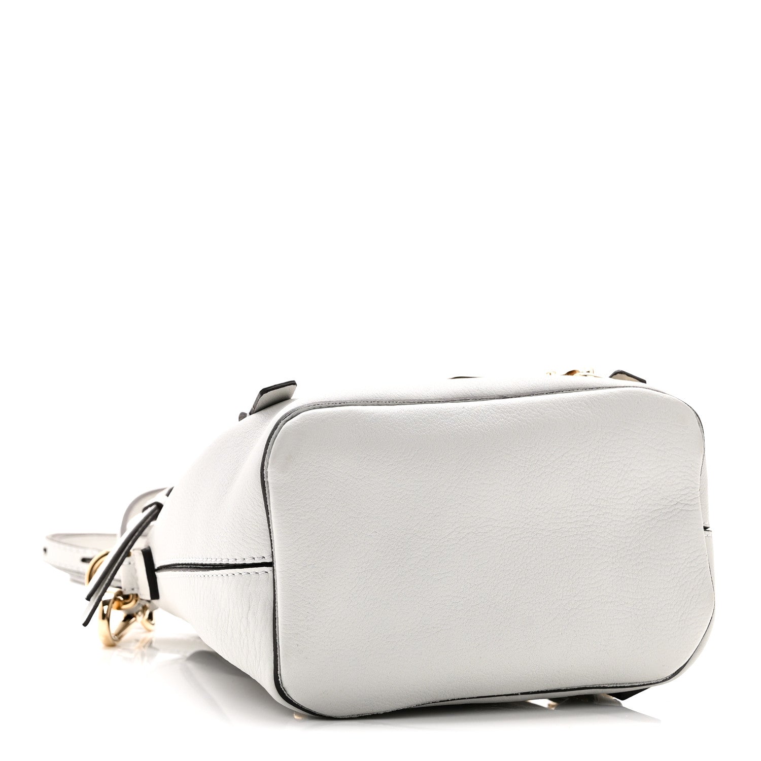 Suede Calfskin Mini Faye Backpack Airy Grey