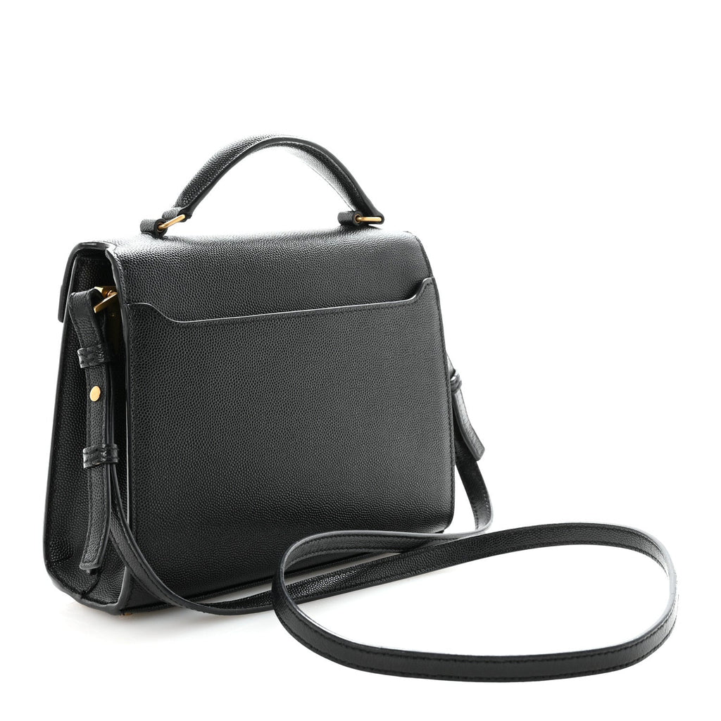 Grain De Poudre Mini Classic Monogram Cassandra Top Handle Black