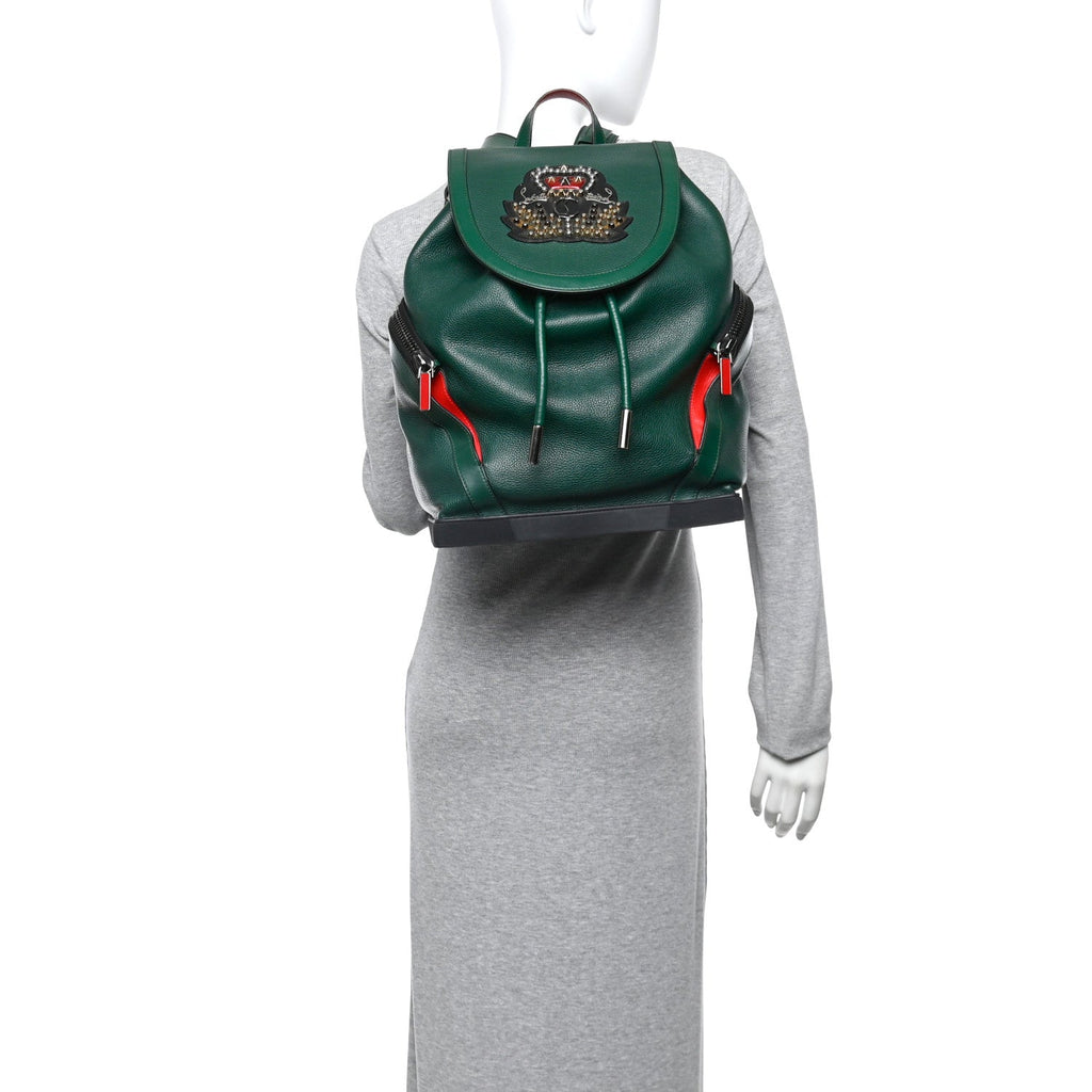 Calfskin Ecusson Explorafunk Backpack Green