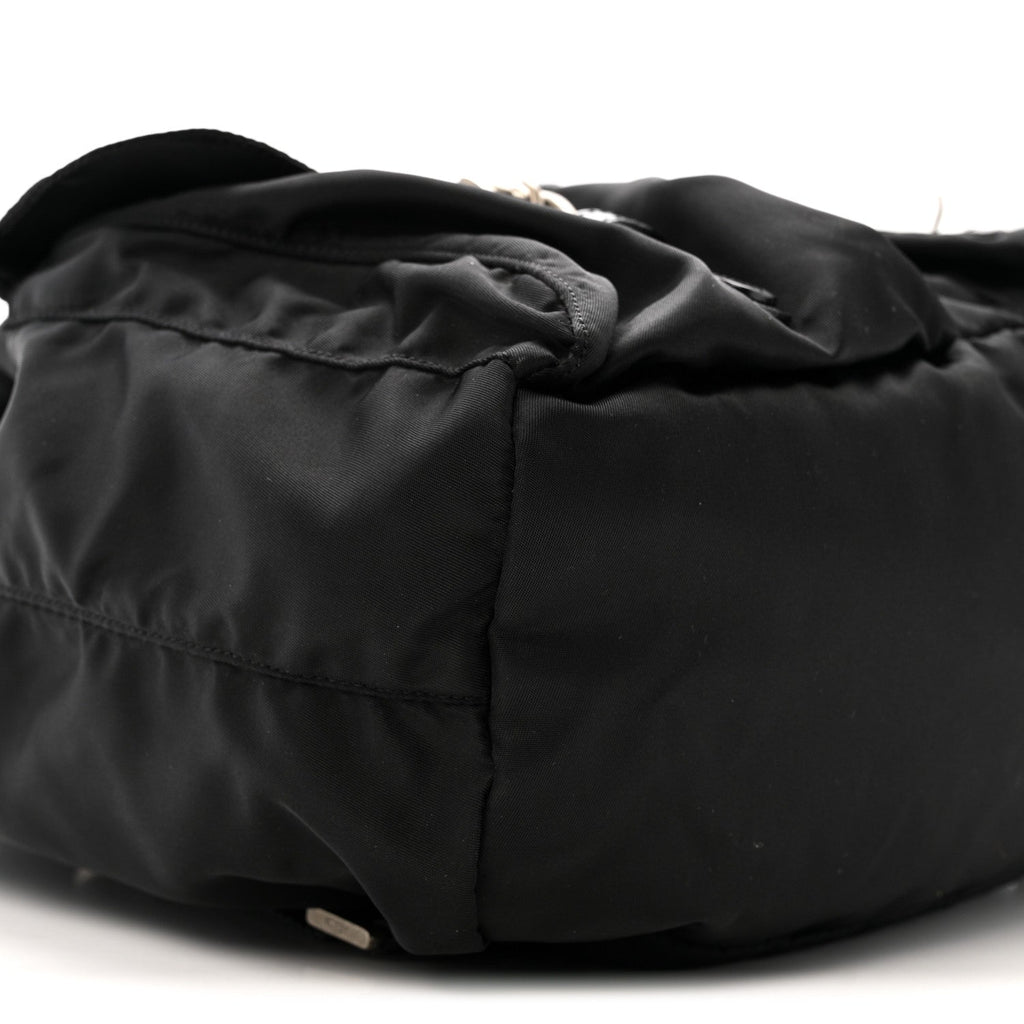 Nylon Vela Medium Backpack Black