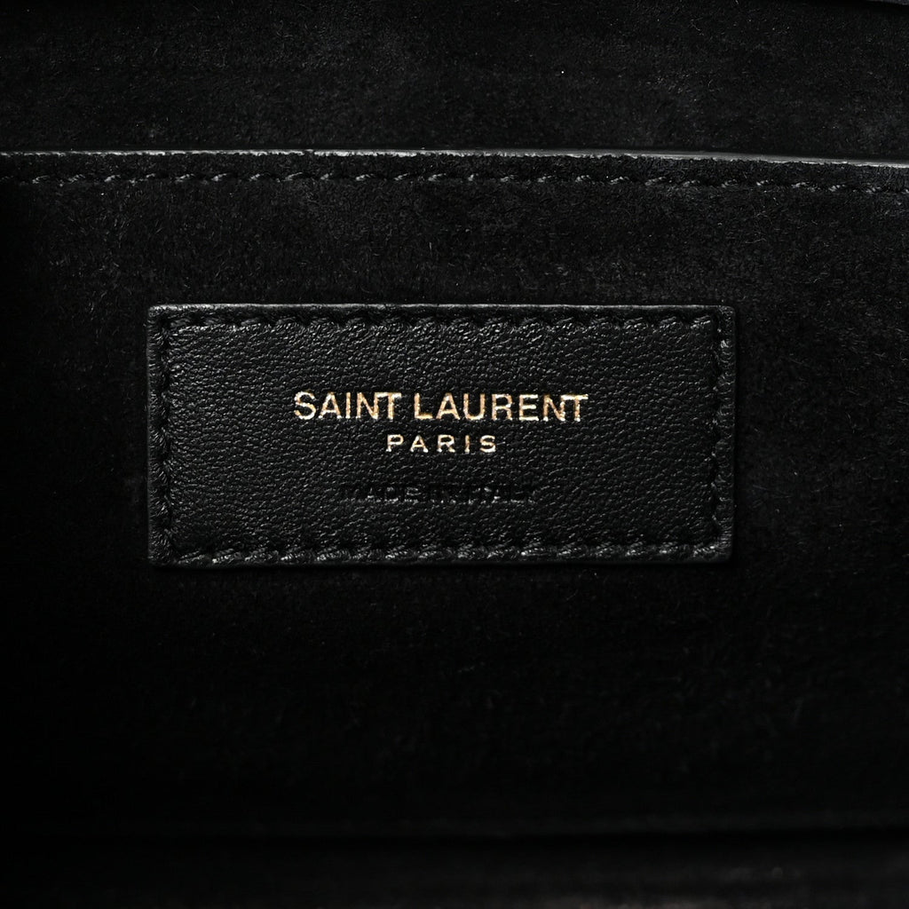 Metallic Calfskin Small Classic Monogram Kate Satchel Oro
