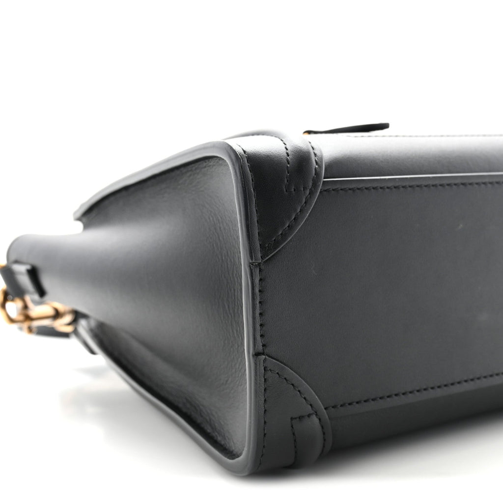 Smooth Calfskin Nano Luggage Black