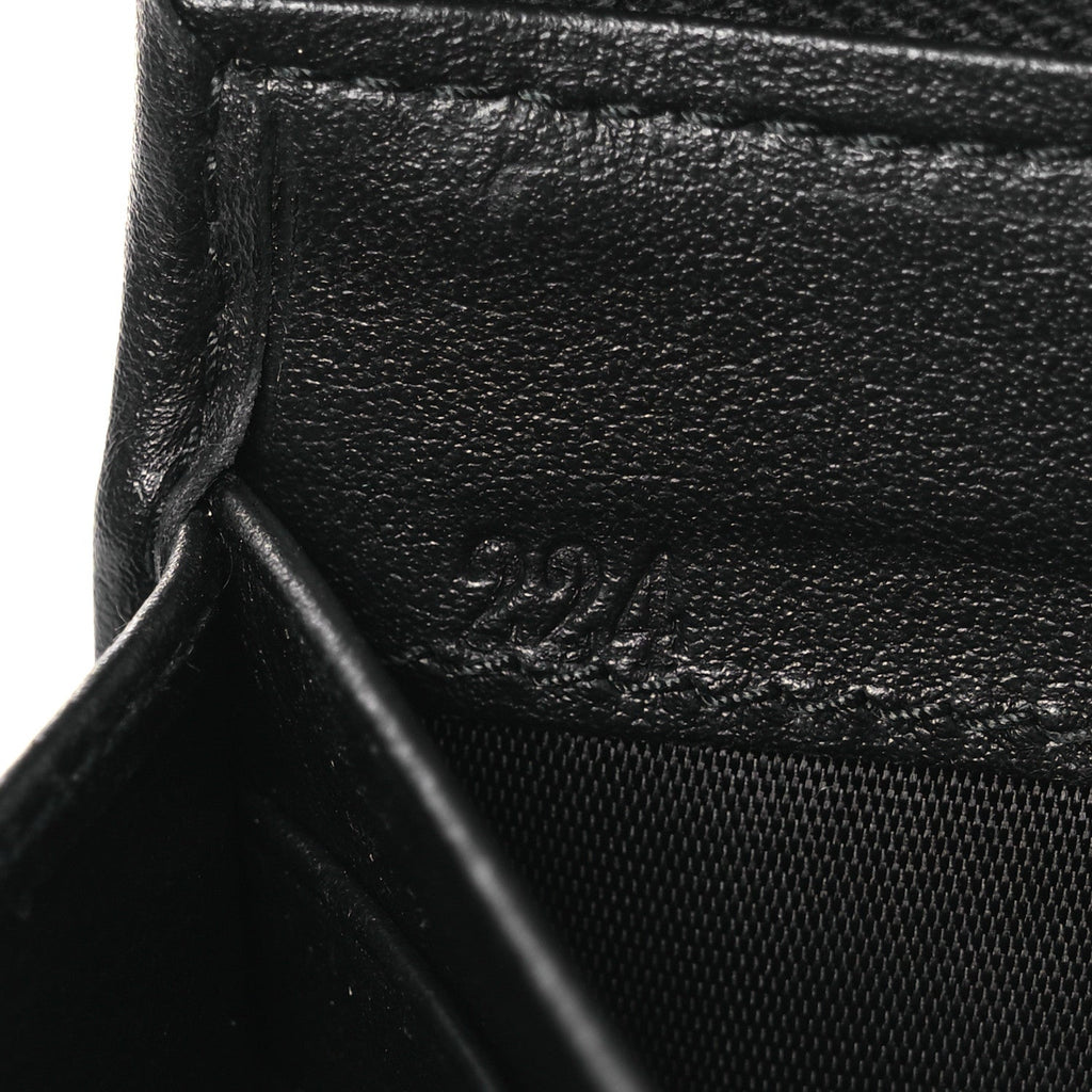Tessuto Nylon Quilted Zip Around Wallet Black