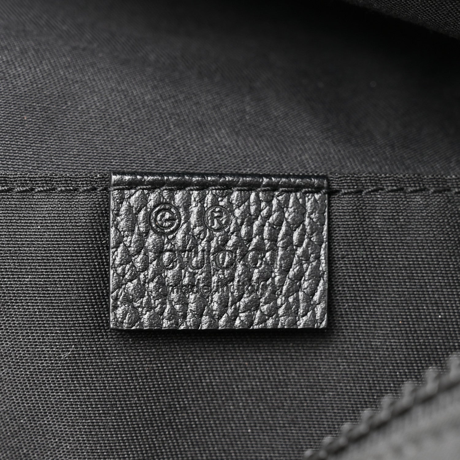Nylon Monogram Fanny Pack Belt Bag Black