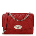 Shiny Buffalo Quilted Darley Shoulder Bag Red