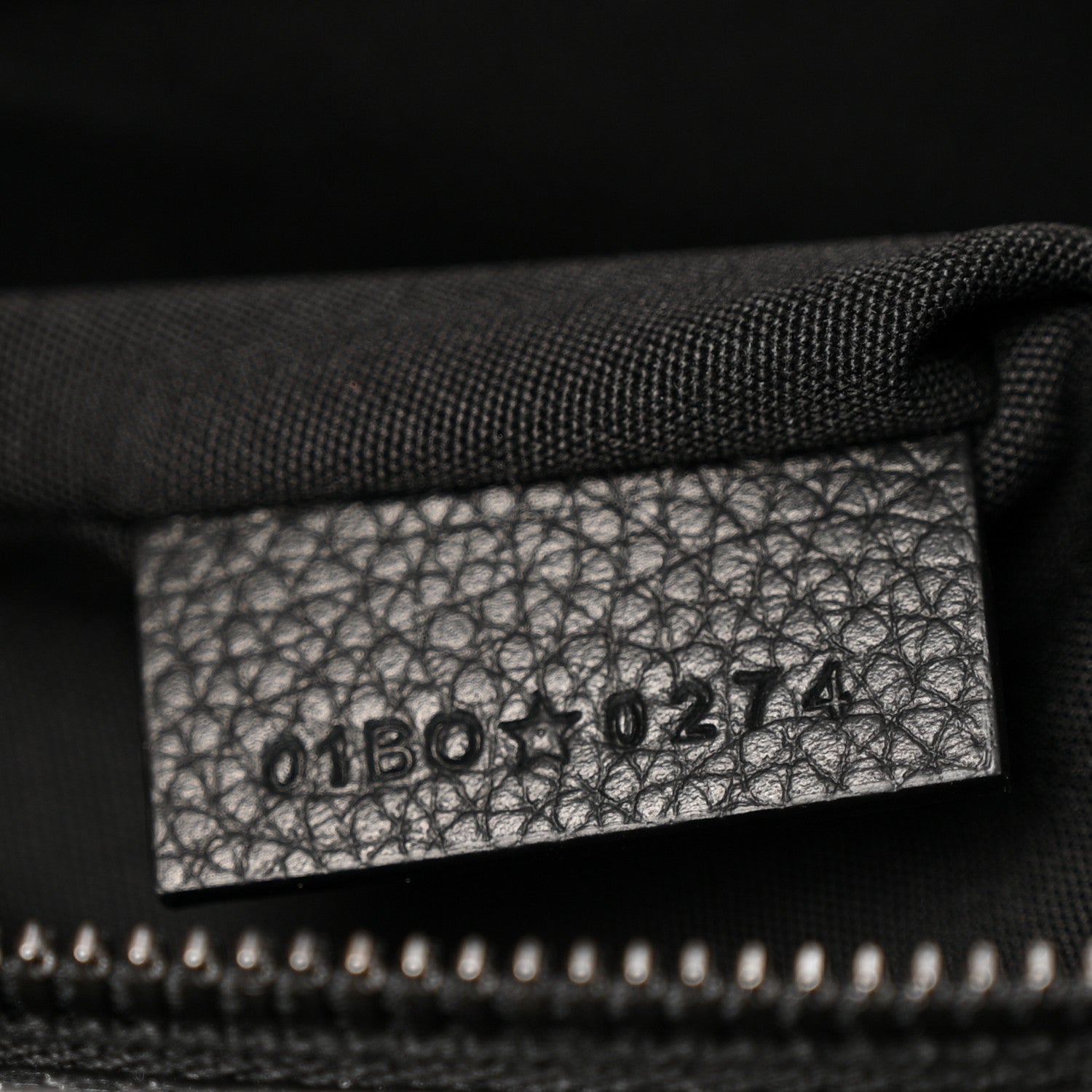 Oblique Grained Calfskin East West Tote Black