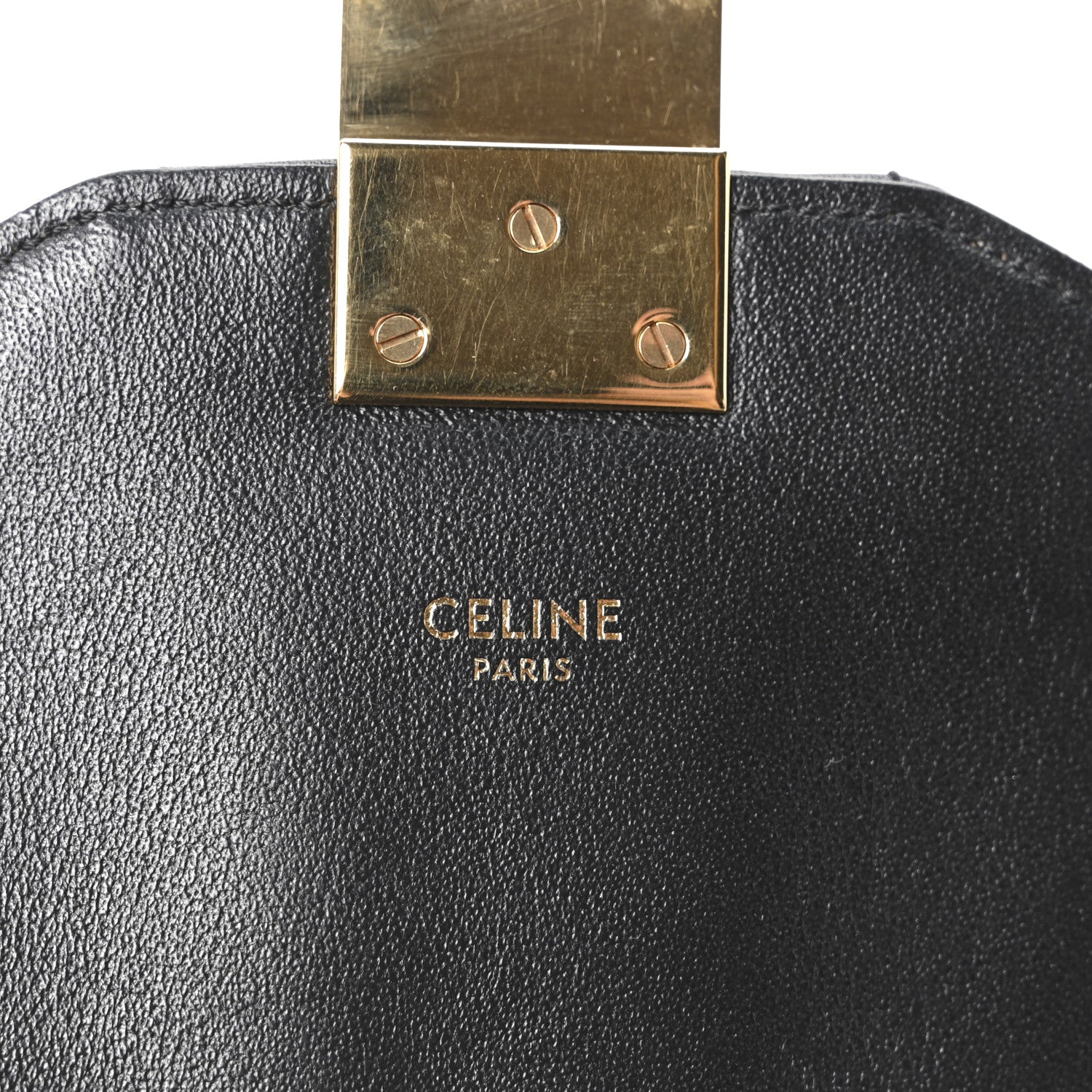 Calfskin Quilted Medium C Bag Black