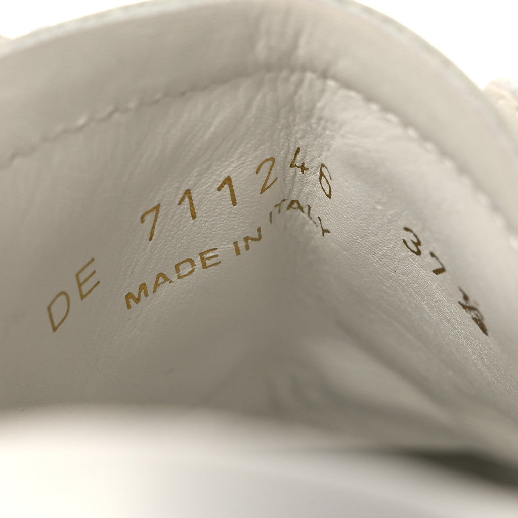 Calfskin Studded SL/08 Low Top Sneakers 37.5 White
