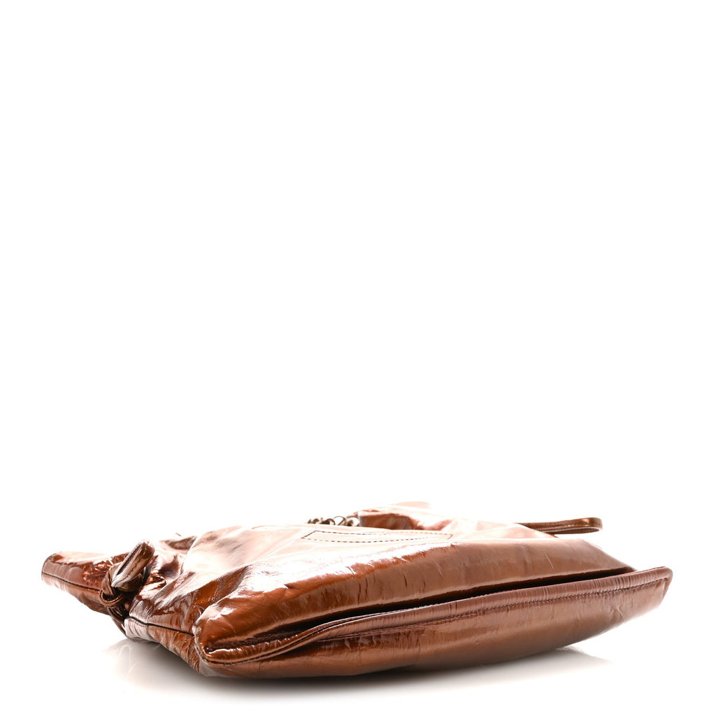 Patent Bonbons Shopper Tote Bronze