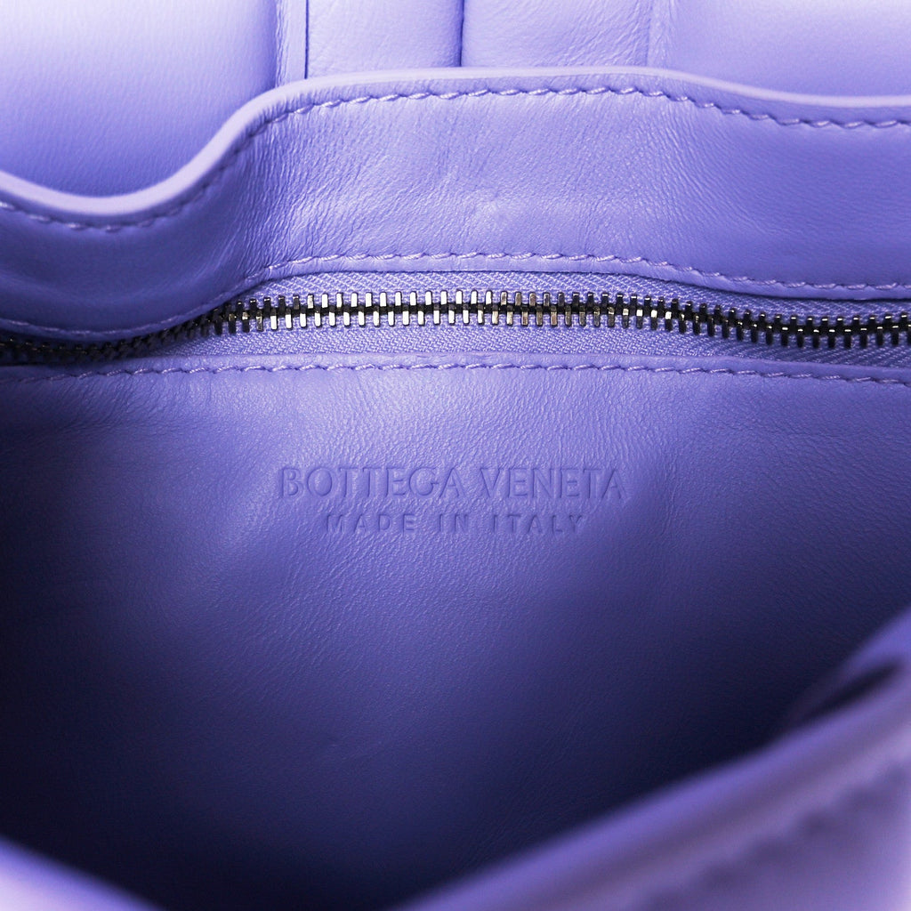 Nappa Maxi Intreccio Padded Cassette Crossbody Bag Wisteria