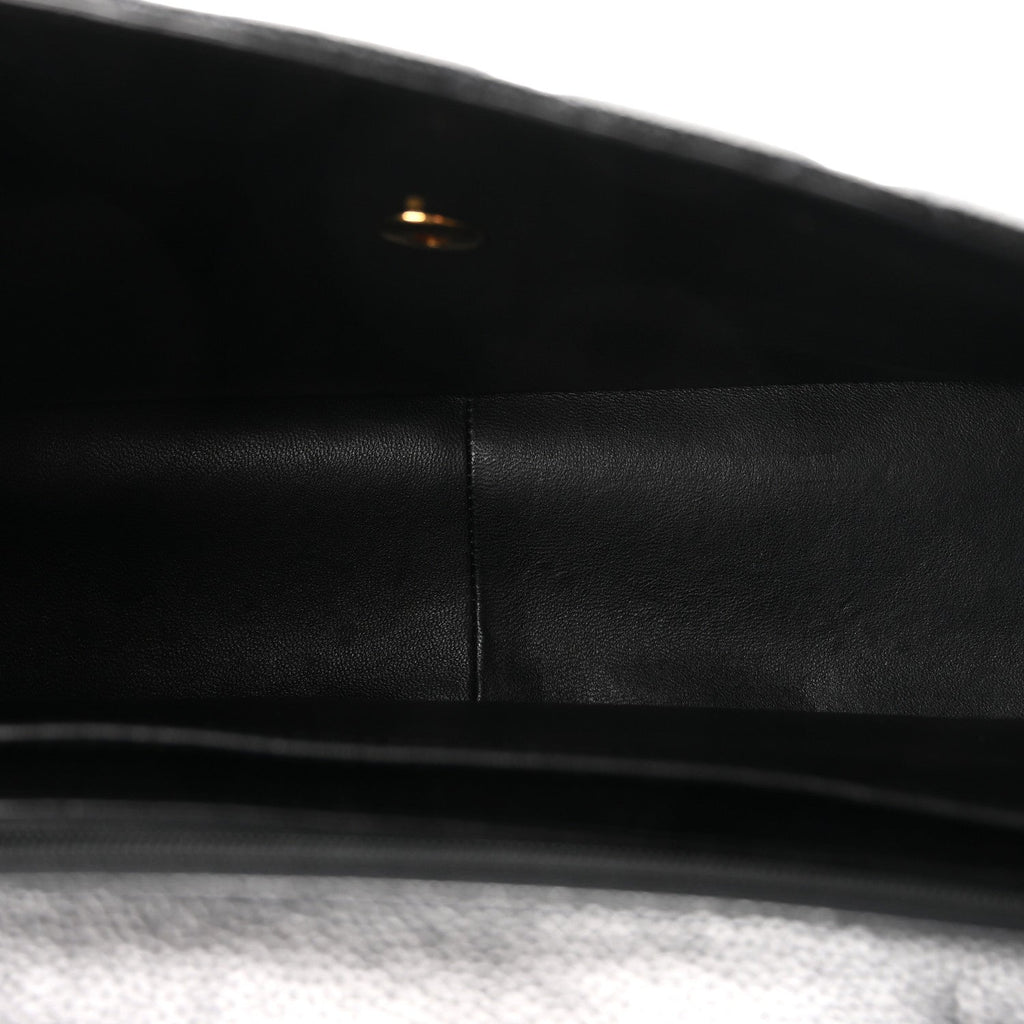 Caviar Jumbo Single Flap Black