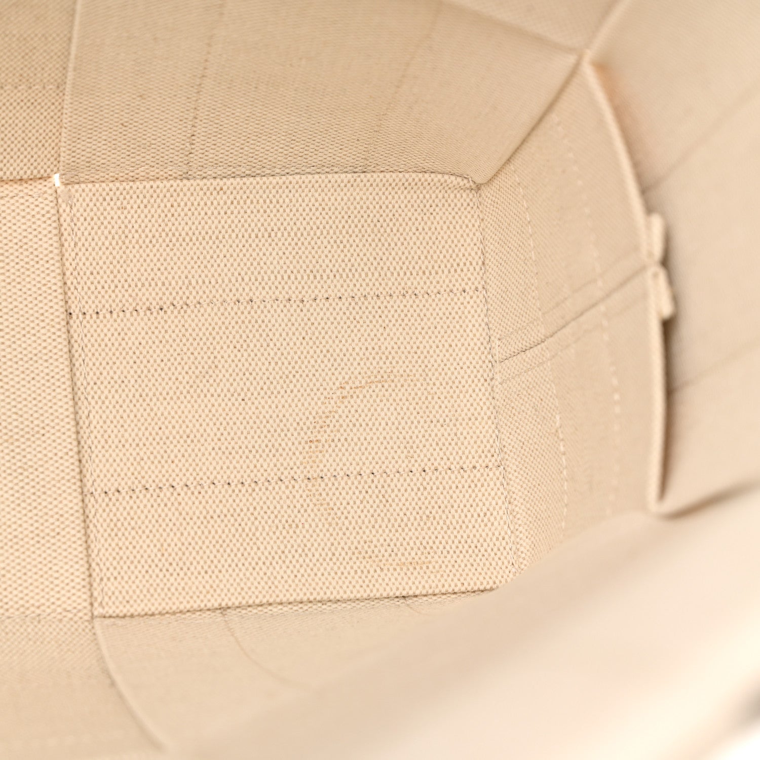 Canvas Nappa Maxi Intrecciato Large Arco Tote Natural Fondant
